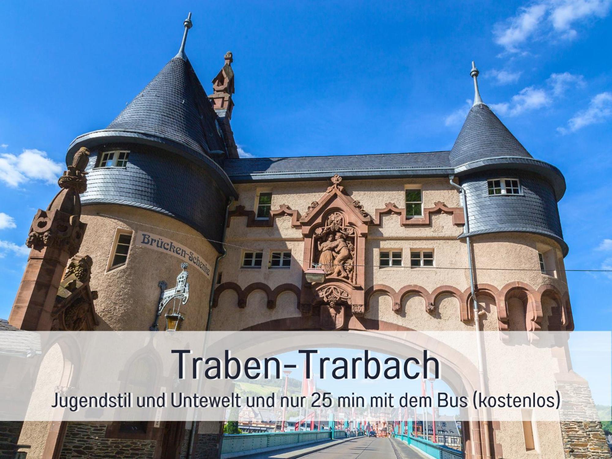Ferienhaus Schwaab-Scherr, Genau Zwischen Bernkastel-Kues Und Traben-Trarbach, Mit Kostenlosem Oepnv-Ticket Fuer Bus Und Bahn, Parkplaetzen Und Fahrradgarage Erden Ngoại thất bức ảnh